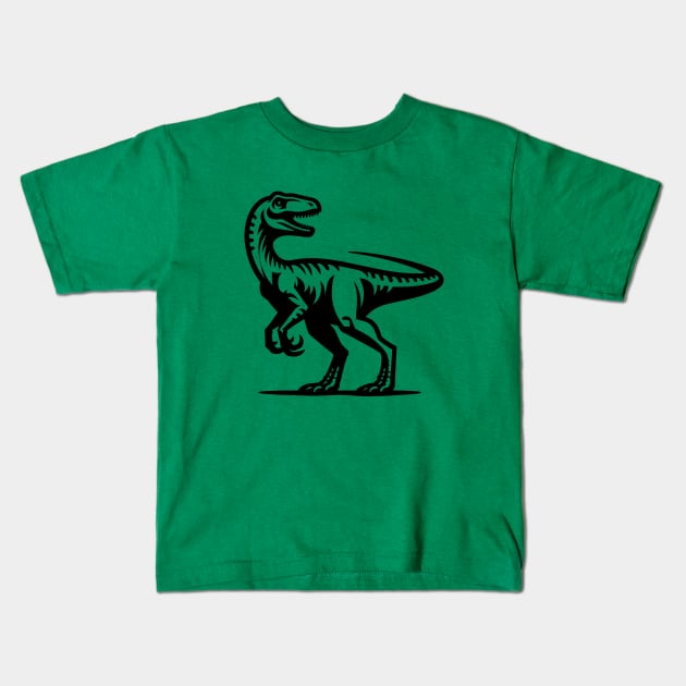 Velociraptor Kids T-Shirt by KayBee Gift Shop